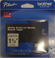 White Print on Matte Black Tape - Product - en