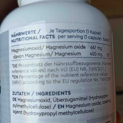 MagnesiumMG - Ingredients - de