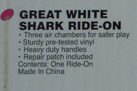 Great white shark ride-on [#57525NP] - Ingredients - en