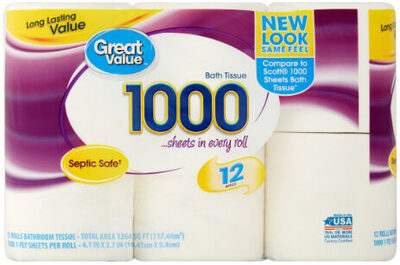 1000 sheets toilet paper - Product