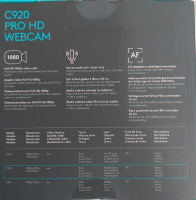 C920 Pro appels vidéos Full HD - Product
