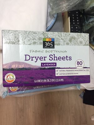365 dryer sheet lavender 80 pieces - 1