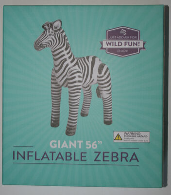 Giant 56” Inflatable Zebra - 4