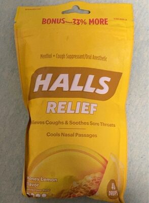 Halls Relief Honey Lemon - Produit - en