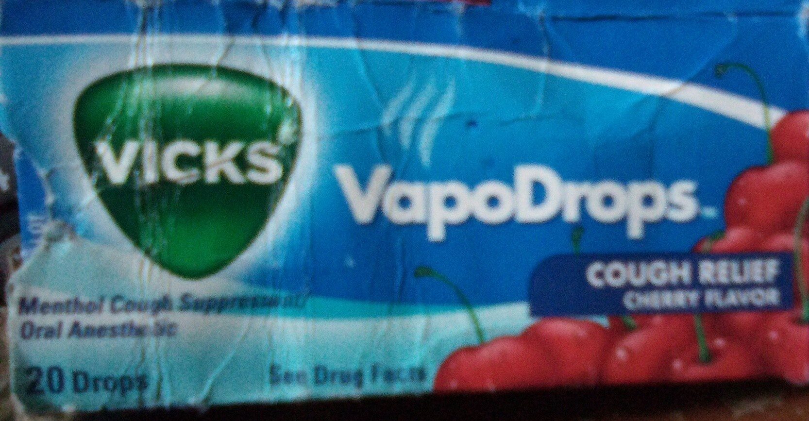VapoDrops Cough Relief Cherry Flavor - Product - fr