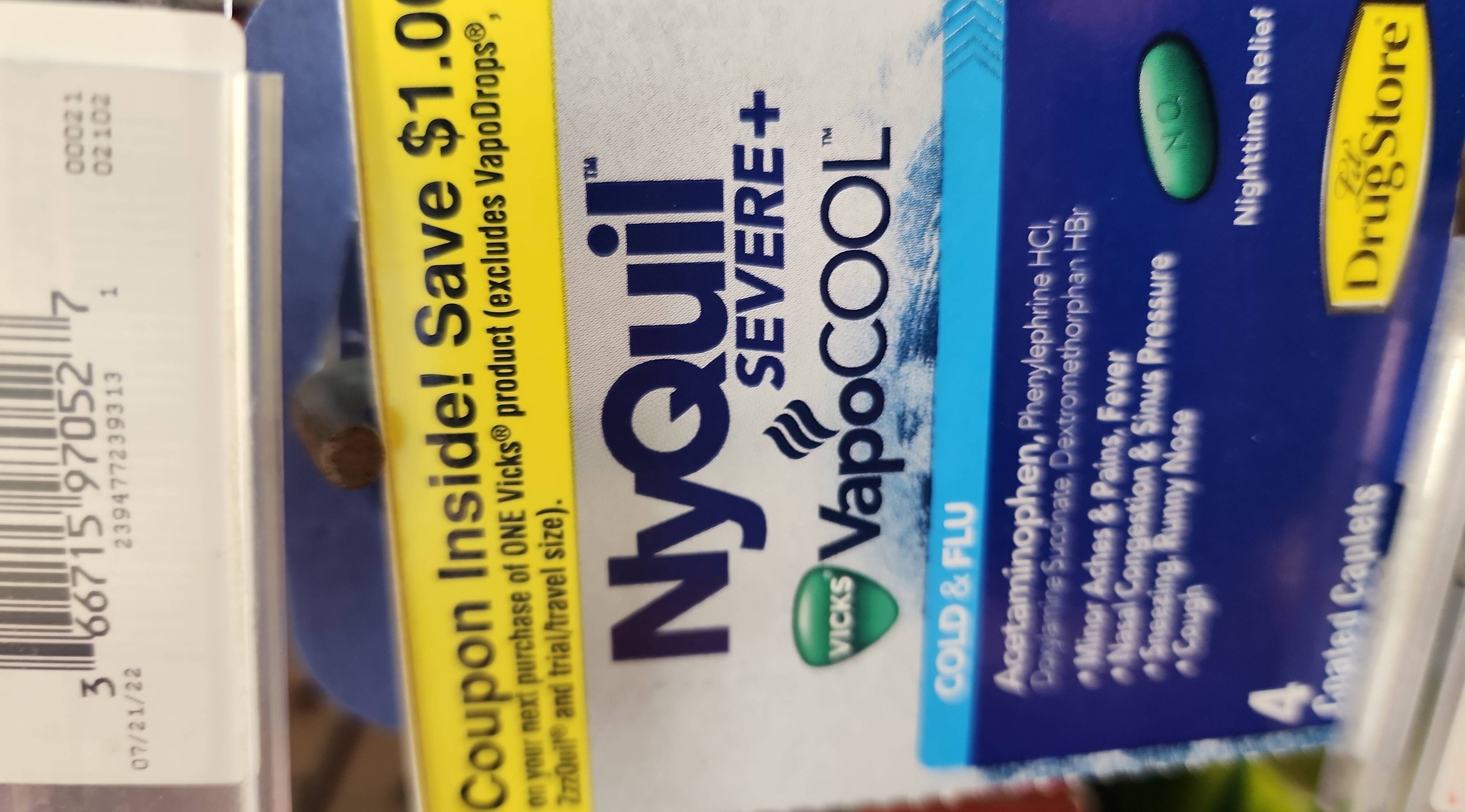 Nyquil severe vapo trial peg - Product - en