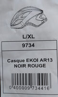 Casque EKOI AR13 Noir rouge - Produit - fr