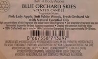 Bath & Body Works Blue Orchard Skies - Ingredients - en