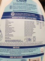 Natural Liquid Laundry Detergent Free & Clear - Ingredients - en