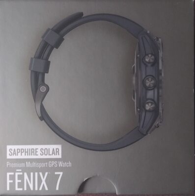 fēnix® 7 Sapphire Solar
Titane avec revêtement Carbon Gray DLC et bracelet noir - 3