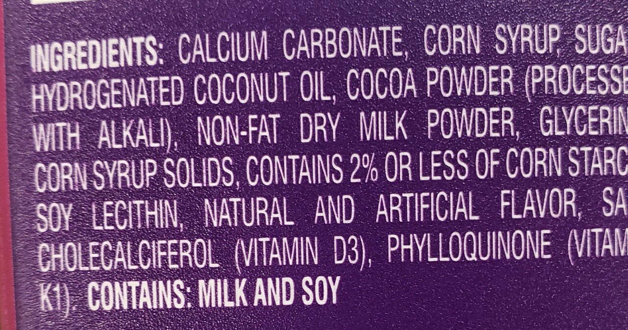 Calcium plus D - Ingredients - en
