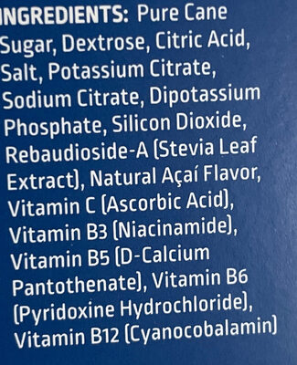 Liquid iv - Ingredients