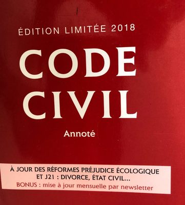 Code civil - Ingredients