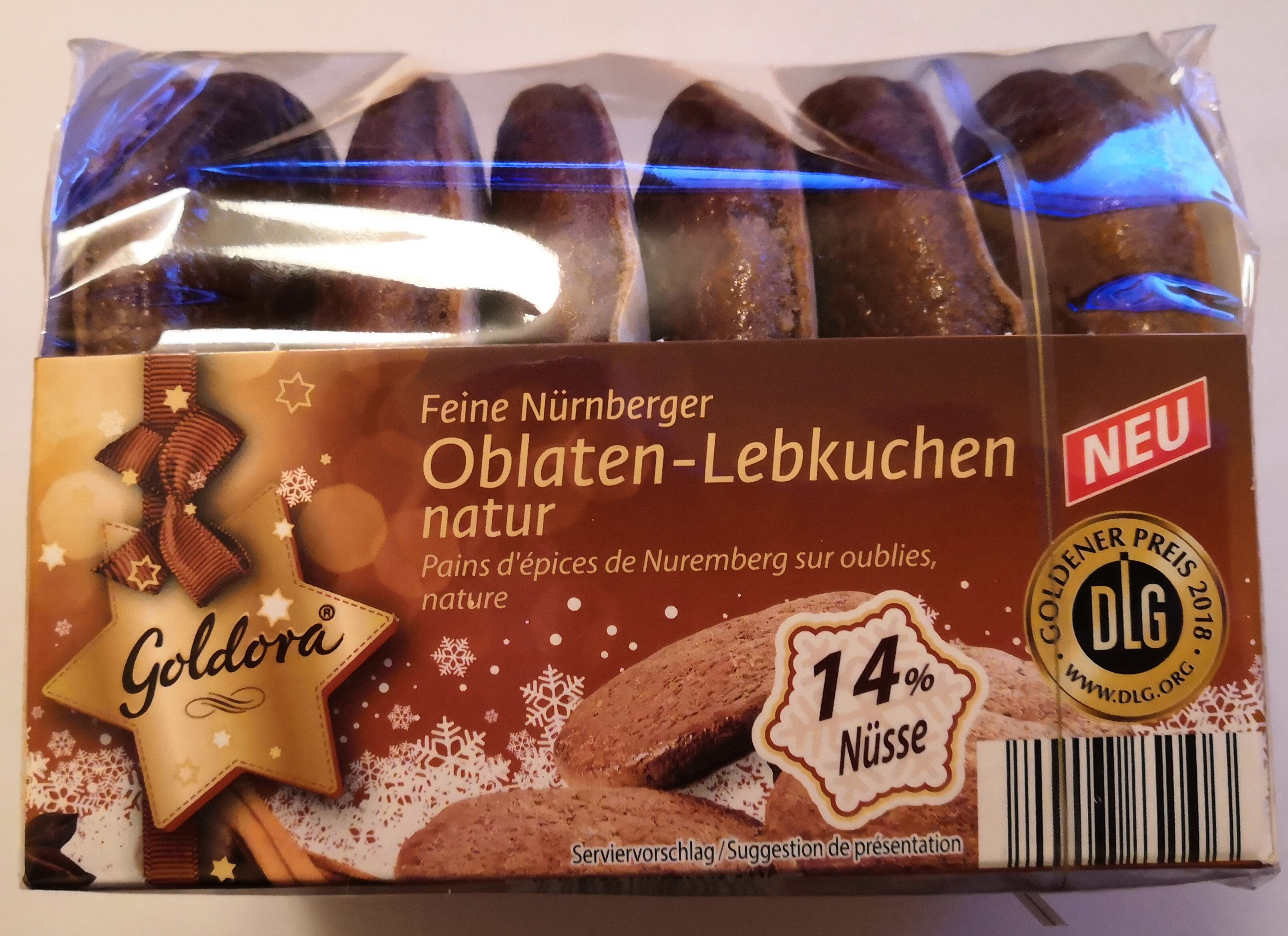 Goldora Feine Nürnberger Oblaten-Lebkuchen, natur - Product - de
