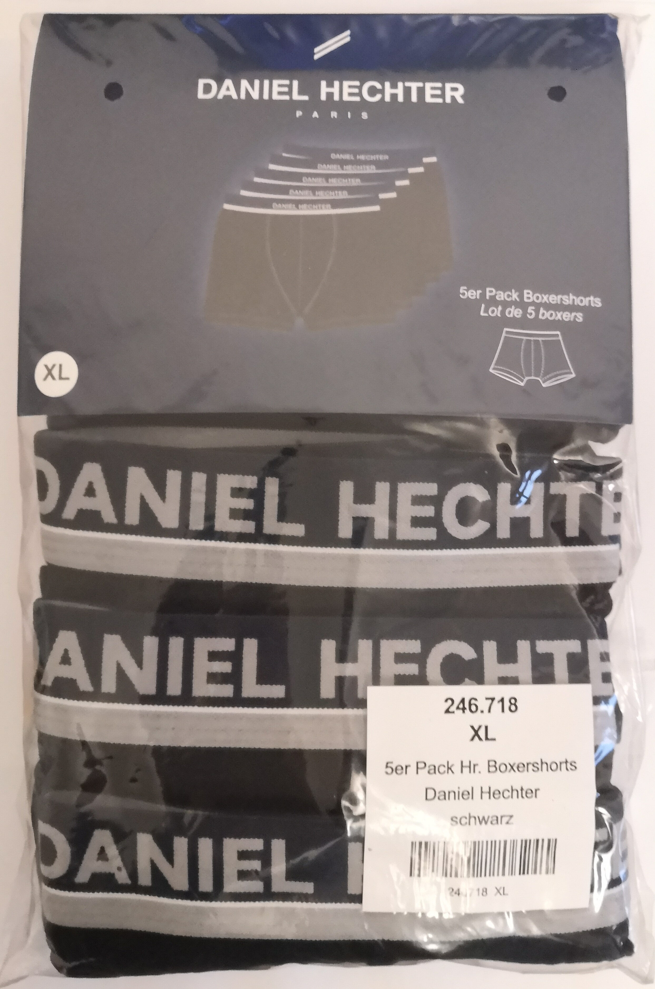 Daniel Hechter Boxershorts, schwarz, 5er Pack - Product - de