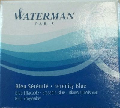 Waterman Cartouches D'encre Standard, Bleu Sérénité - Ingredients
