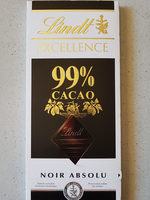 lindt excellence noir absolu 99 - Product - fr