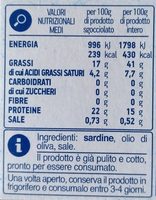 sardine in olio di oliva - Ingredients - fi