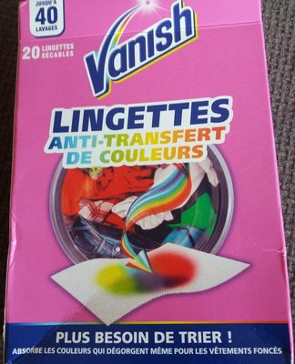 Lingettes anti-transfert de couleurs - Ingrédients