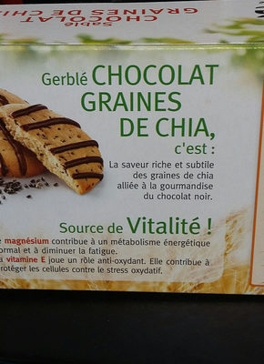 sablés  chocolat  graines  de chia - Product - fr