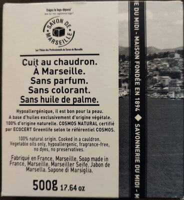 Savon de Marseille - Ingredients