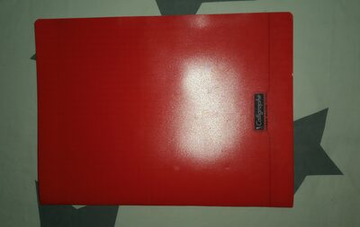 Cahier rouge Calligraphe Ligne 8000 polypro - 1