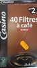 40 filtres à café - Product