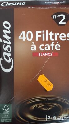 40 filtres à café - Product