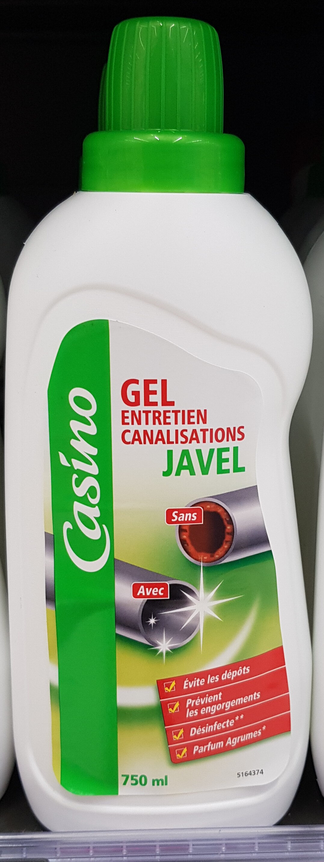 Gel WC entretien canal Javel casino - Product - fr