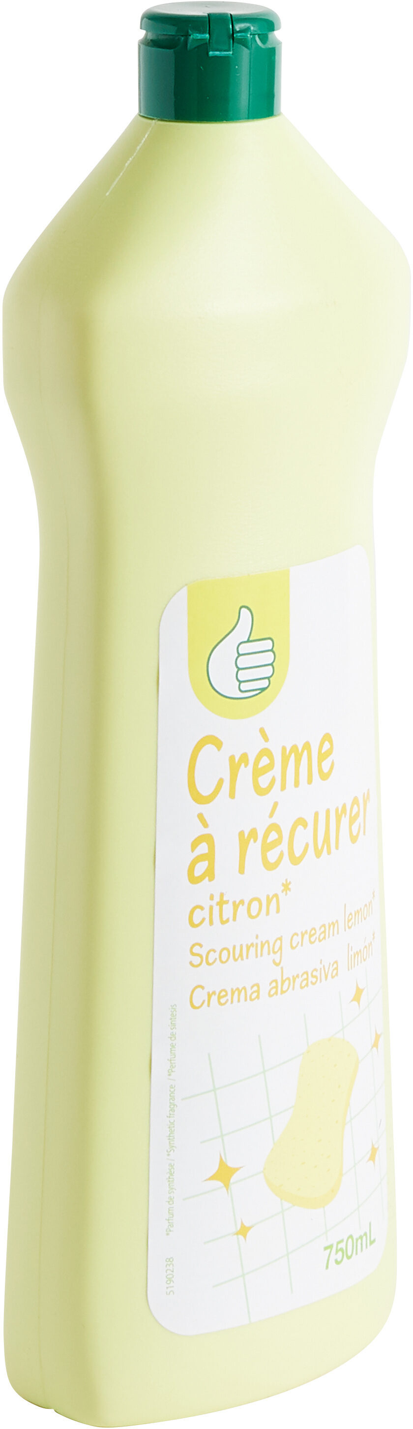 Crème à récurer parfum citron - Produit - fr