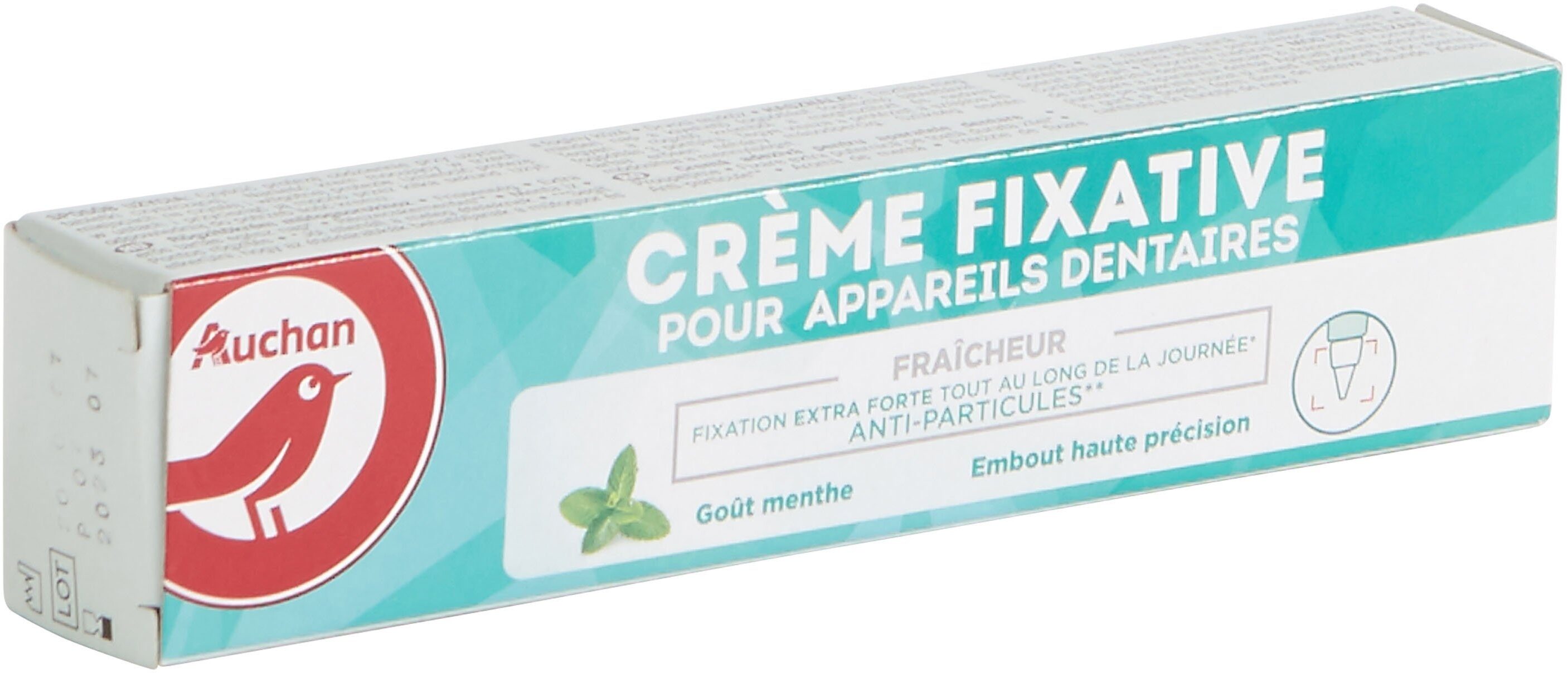 Auchan crème fixative pour appareils dentaires fraîcheur - 40 ml - Product - en