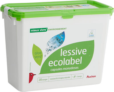 Lessive ecolabel - capsules monodoses - Produit - fr