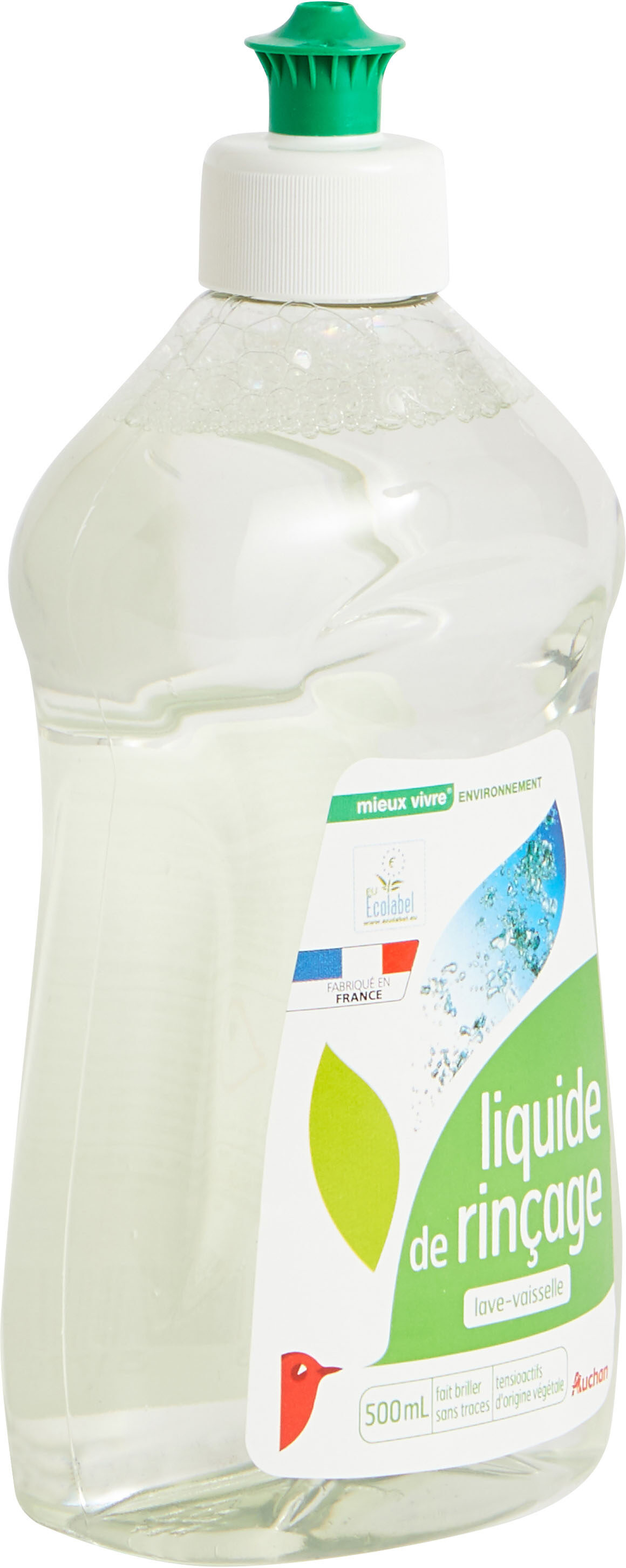 Auchan liquide de rincage lave-vaisselle eco 500ml - Produit - fr
