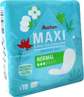 Serviettes hygiéniques Maxi Normal x18 - Produit - fr