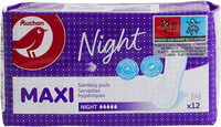 Serviettes hygiéniques Maxi Night x12 - Product - en