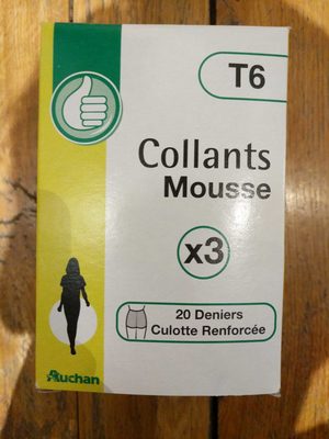 3 collants mousse taille 6 - 1