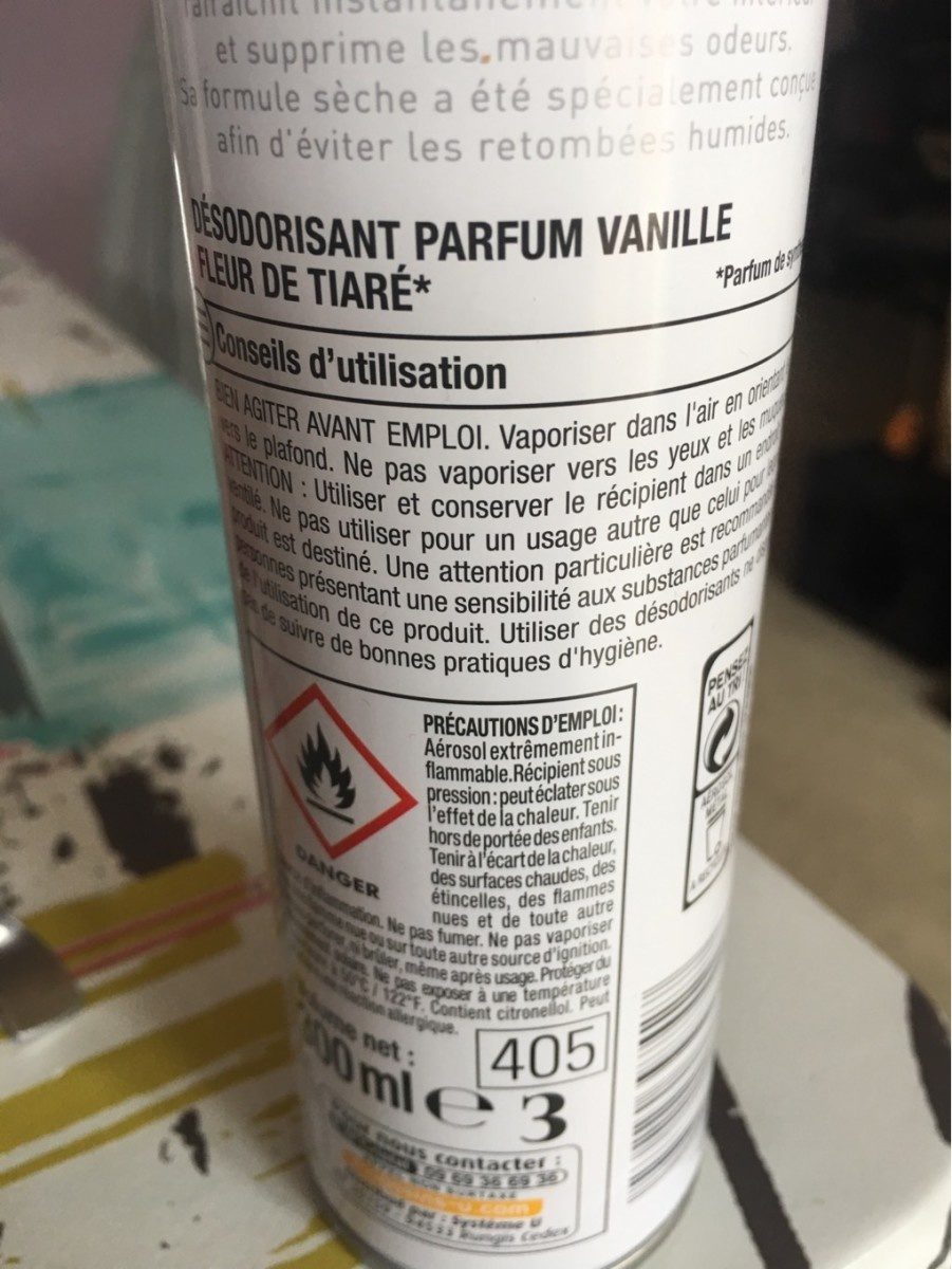 Désodorisant Vanille Et Fleur de Tiaré - Product - fr