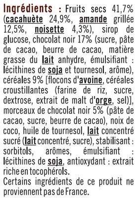Barres de céréales chocolat cacahuètes - 5