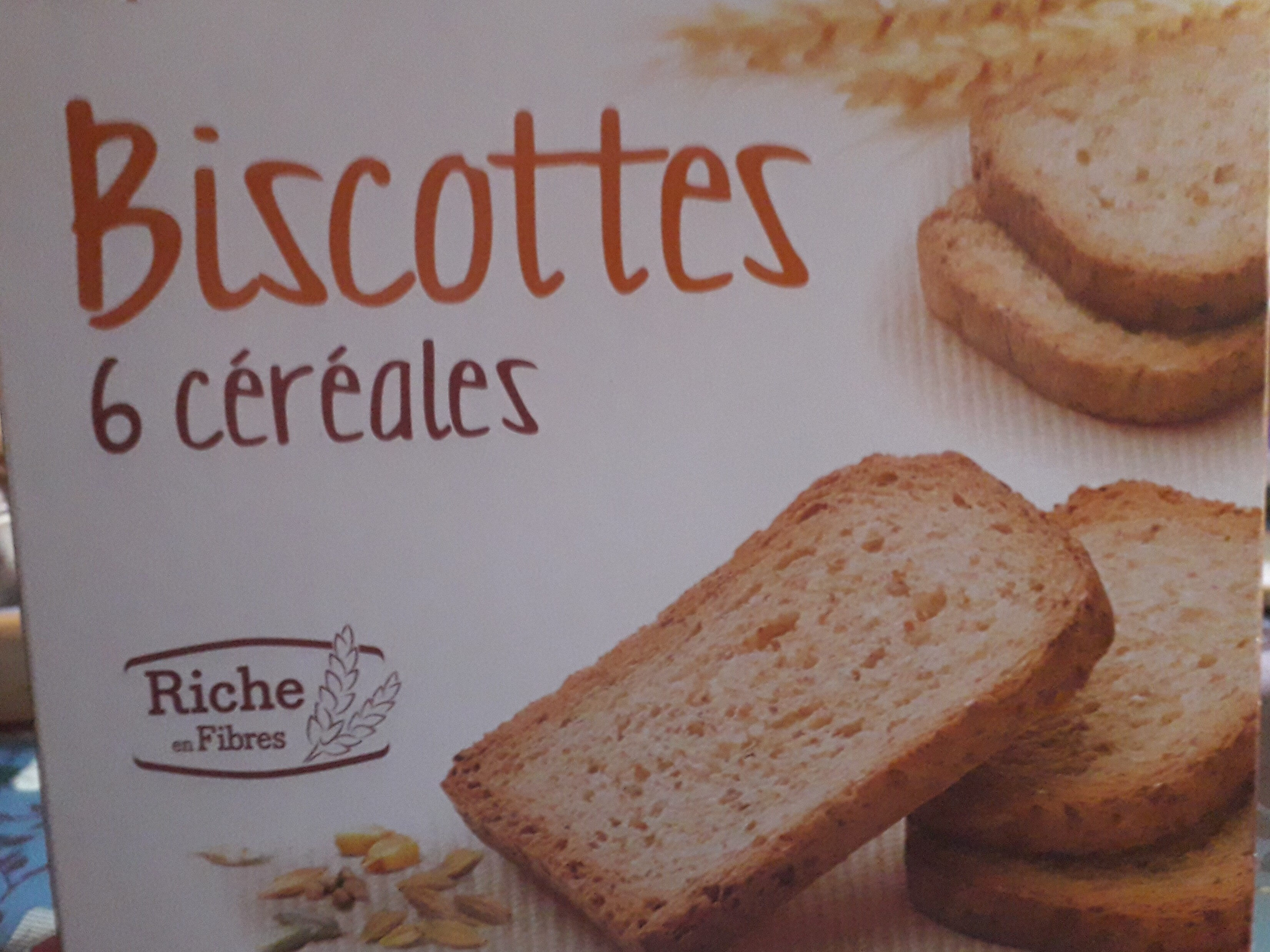 biscottes 6 céréales - Product - fr
