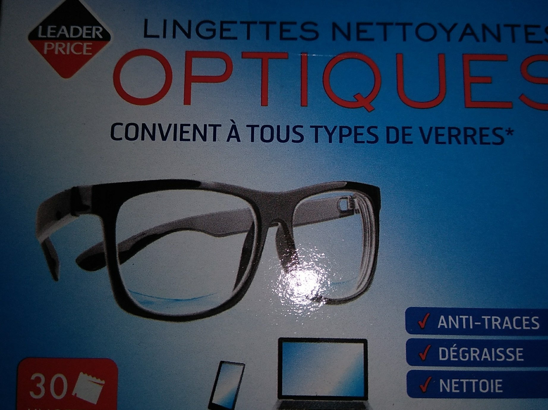 lingettes nettoyantes optiques - Product - fr