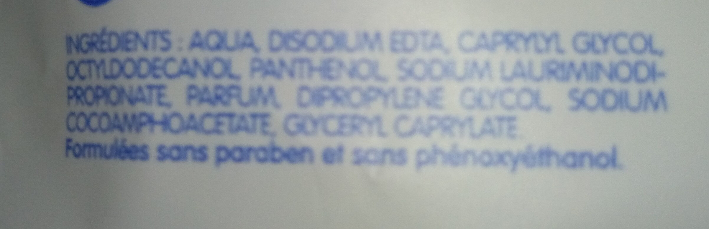 lingettes papier toilette - Ingredients - fr