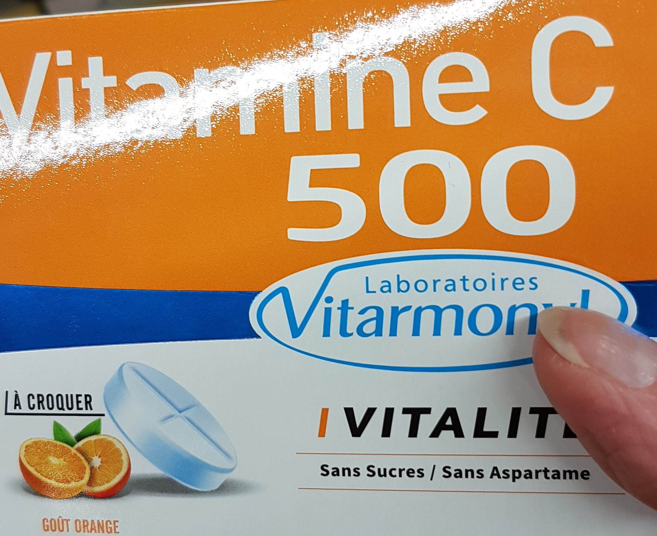 Vitamine C500 A Croquer Ss Sucre 24 Comprimes - Product - fr
