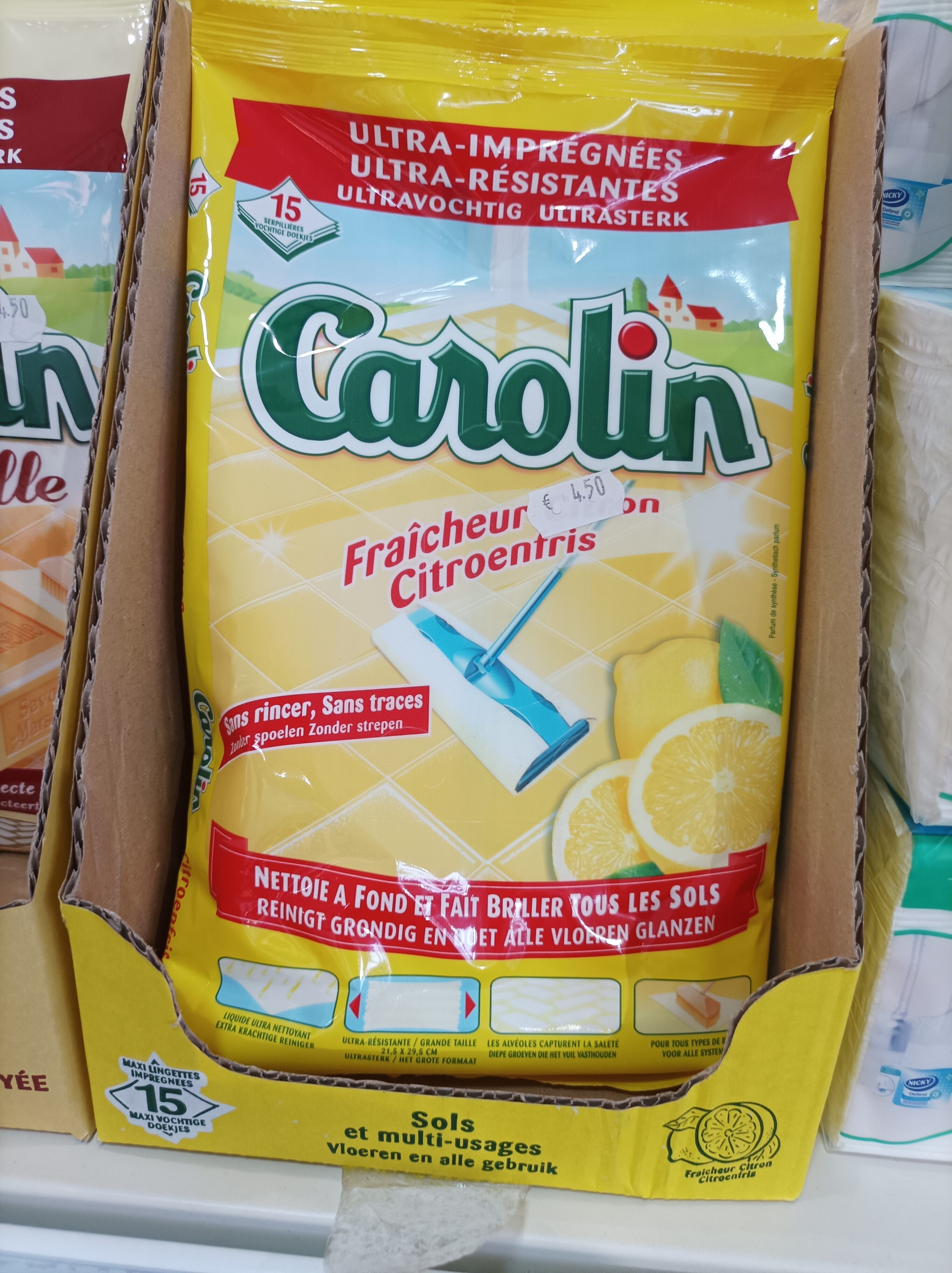 serpillère jetable fraîcheur citron - Product - fr
