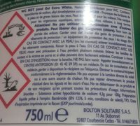 Javel gel extra white - Ingredients - fr