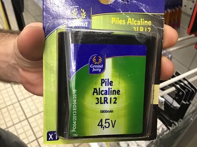 pile alcaline 4.5V - 1