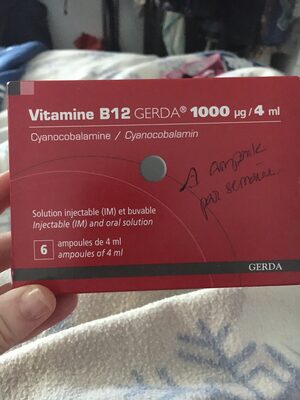 Vitamine B12 Gerda 1000 - Produit - fr