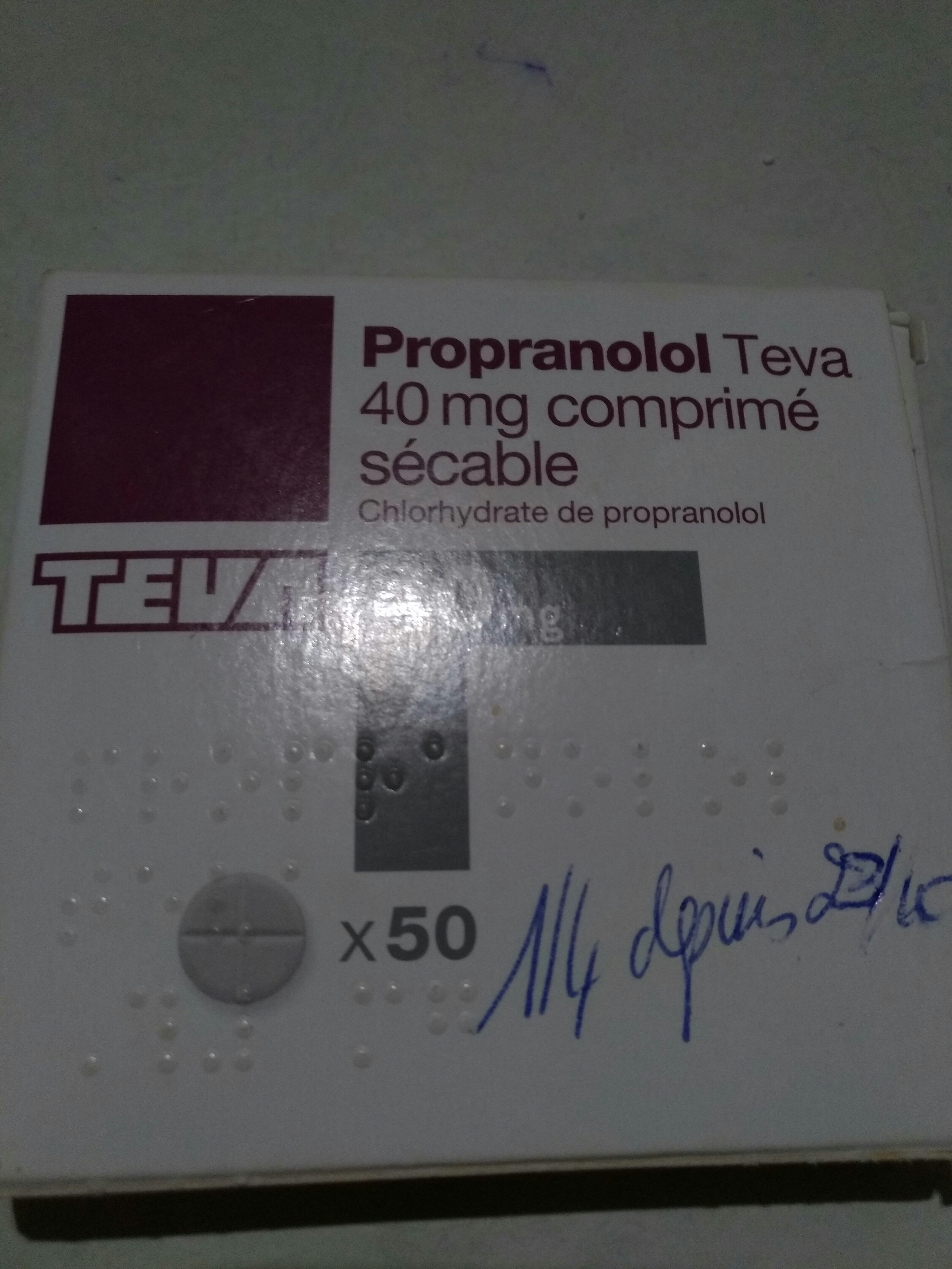 propranolol - Product - fr