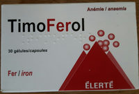 Timoferol, Anémie Fer, 30 Gélules - Produit - fr