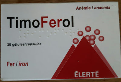 Timoferol, Anémie Fer, 30 Gélules - Produit - fr
