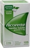 Nicorette 105 Gommes 2MG Menthe Fraîche - Product - fr